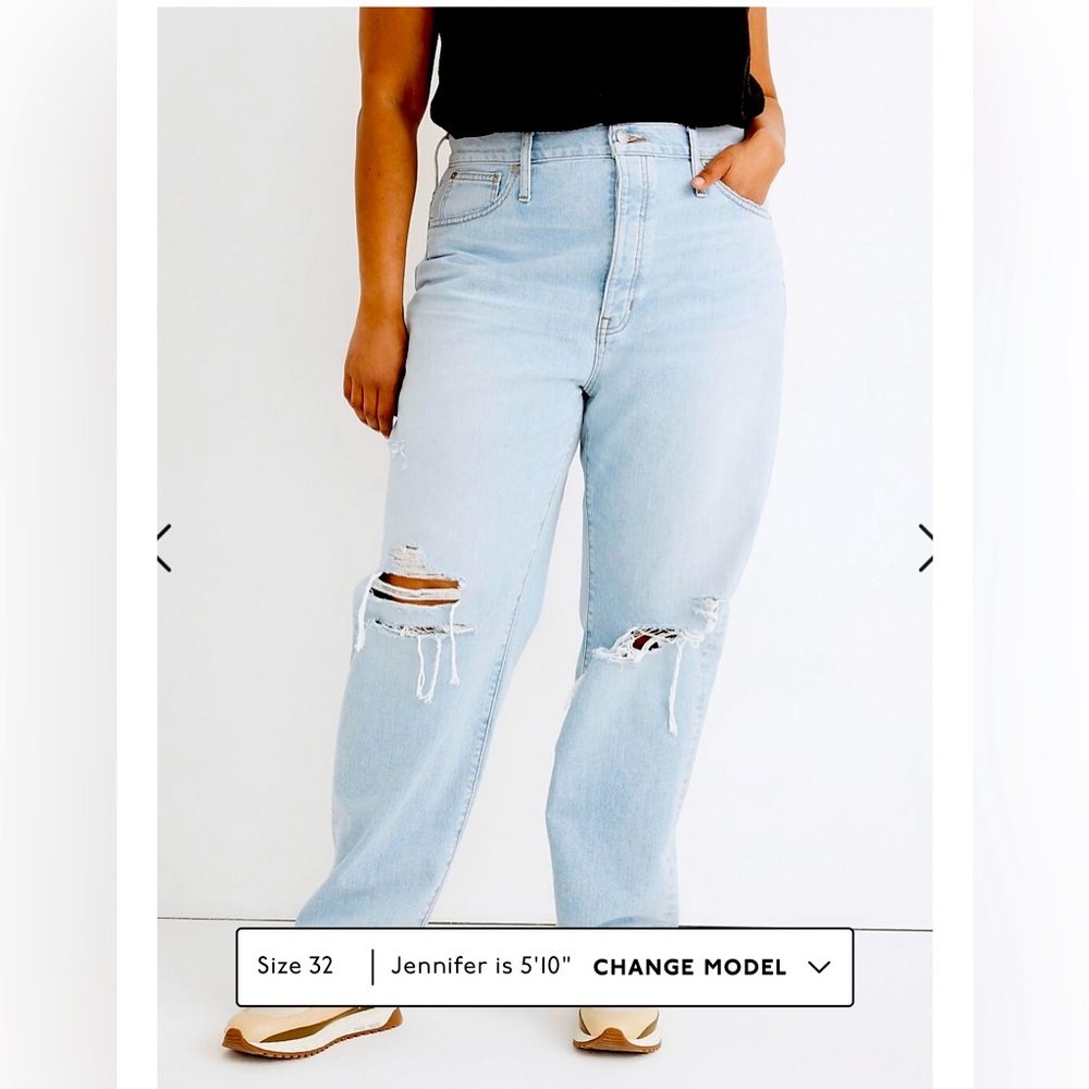Madewell The Dadjean‎ in Greenvale Wash: Ripped Edition